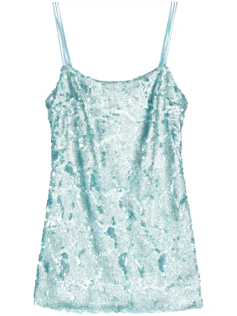 SIEDRES sequin-design Mini Dress | Blue | FARFETCH | Farfetch Global