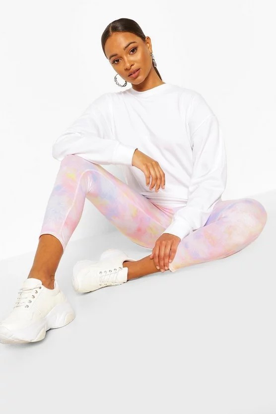 Pastel Tie Dye Leggings | Boohoo.com (UK & IE)