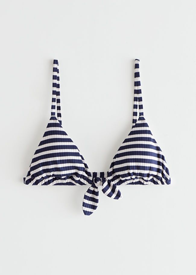 Ribbed Bow Bikini Top | & Other Stories US