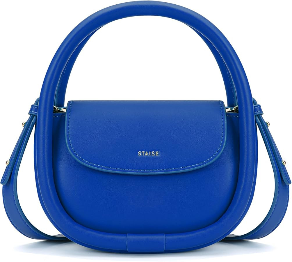 Designer Top Handle Shoulder Bags for Women, Trendy Mini Crossbody Purses, Women’s Leather Hand... | Amazon (US)