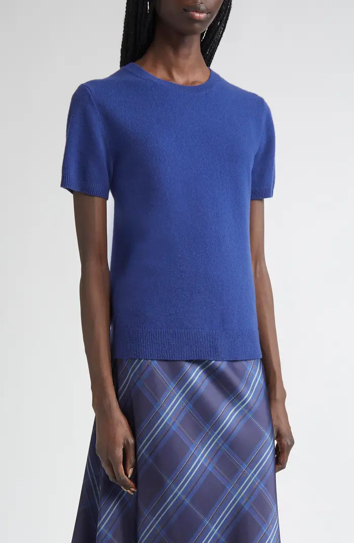 Vince Short Sleeve Wool & Cashmere Sweater | Nordstrom | Nordstrom