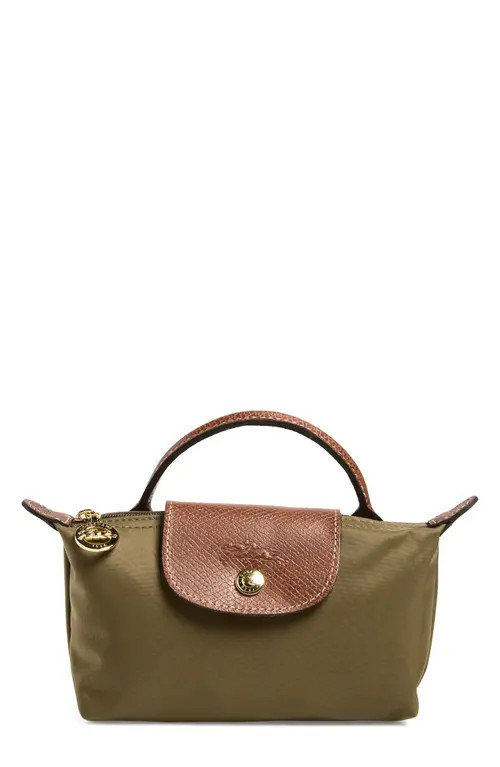 Longchamp Le Pliage Cosmetics Case in Olive at Nordstrom | Nordstrom