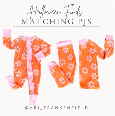 How cute are these matching jack-o’-lantern pajamas for Halloween! #toddler #baby #sister #matching 

#LTKbaby #LTKkids #LTKHalloween