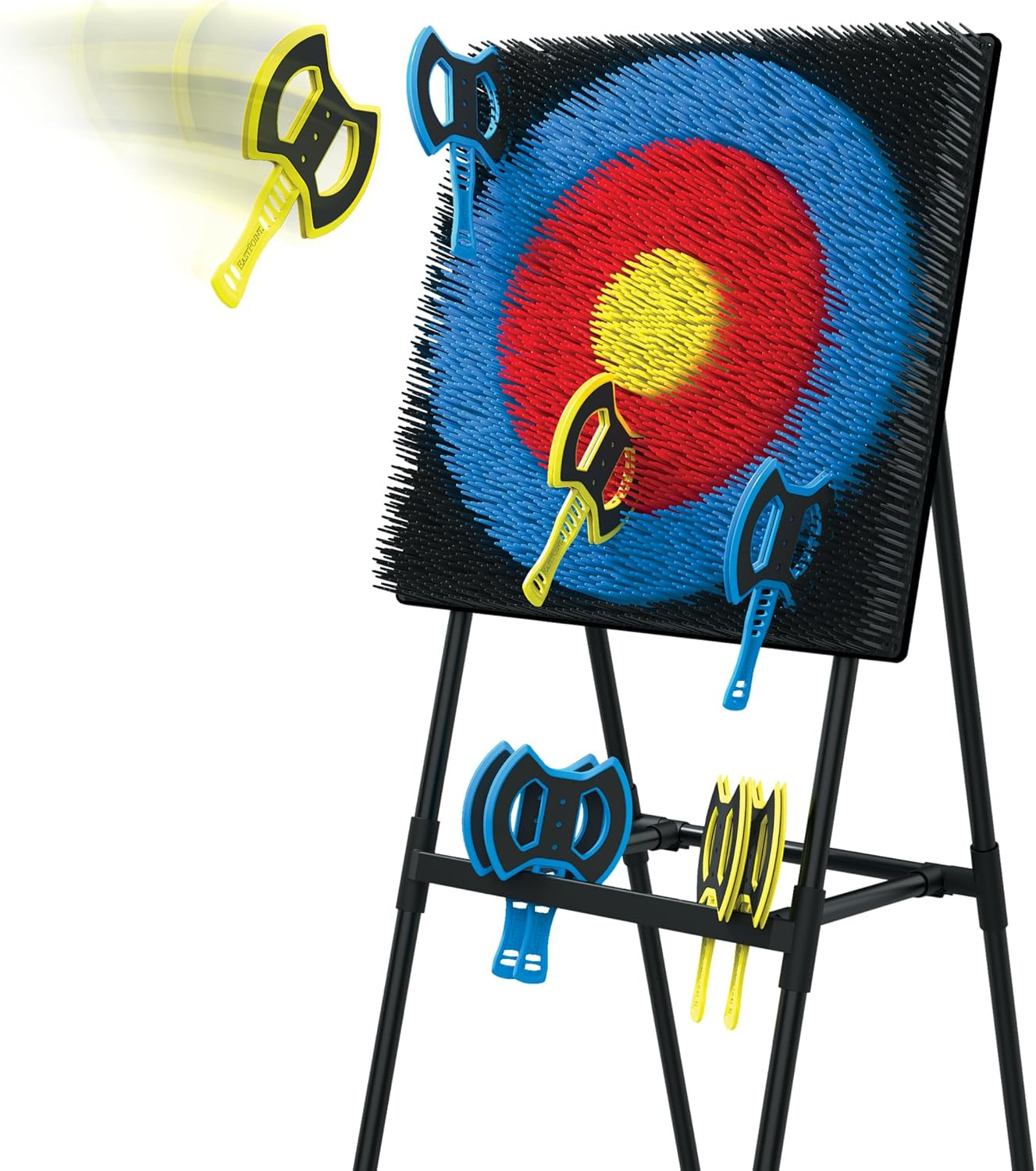 EastPoint Sports Axe Throwing Target Game - 5ft Tall Sturdy Steel Frame - Includes 8 Throwing Axes | Amazon (US)