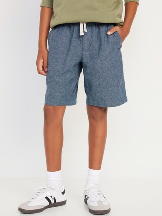 Linen-Blend Shorts for Boys (At Knee) | Old Navy (US)