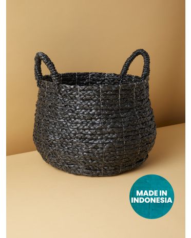 17.5in Woven Raffia Storage Basket | HomeGoods