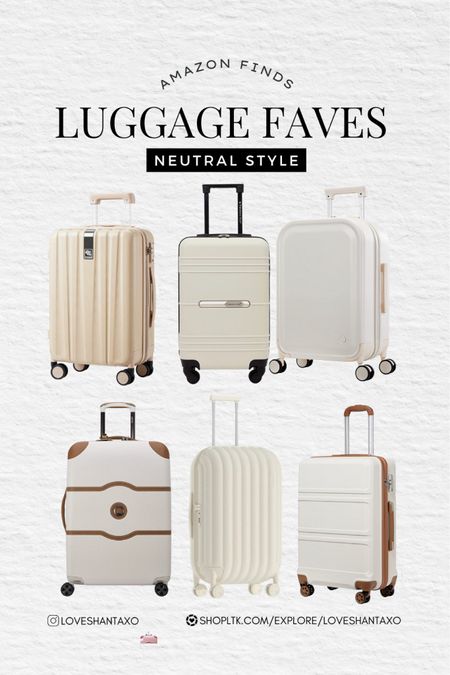 Travel. Amazon travel. Neutral style. Neutral carryon. Neutral luggage. Summer vacation. Resort. Hand luggage. Suitcase. Amazon finds. Amazon travel bag. Carryon luggage. Travel essentials. Travel must have. Luggage set. Affordable. 

#LTKtravel #LTKFind #LTKfamily