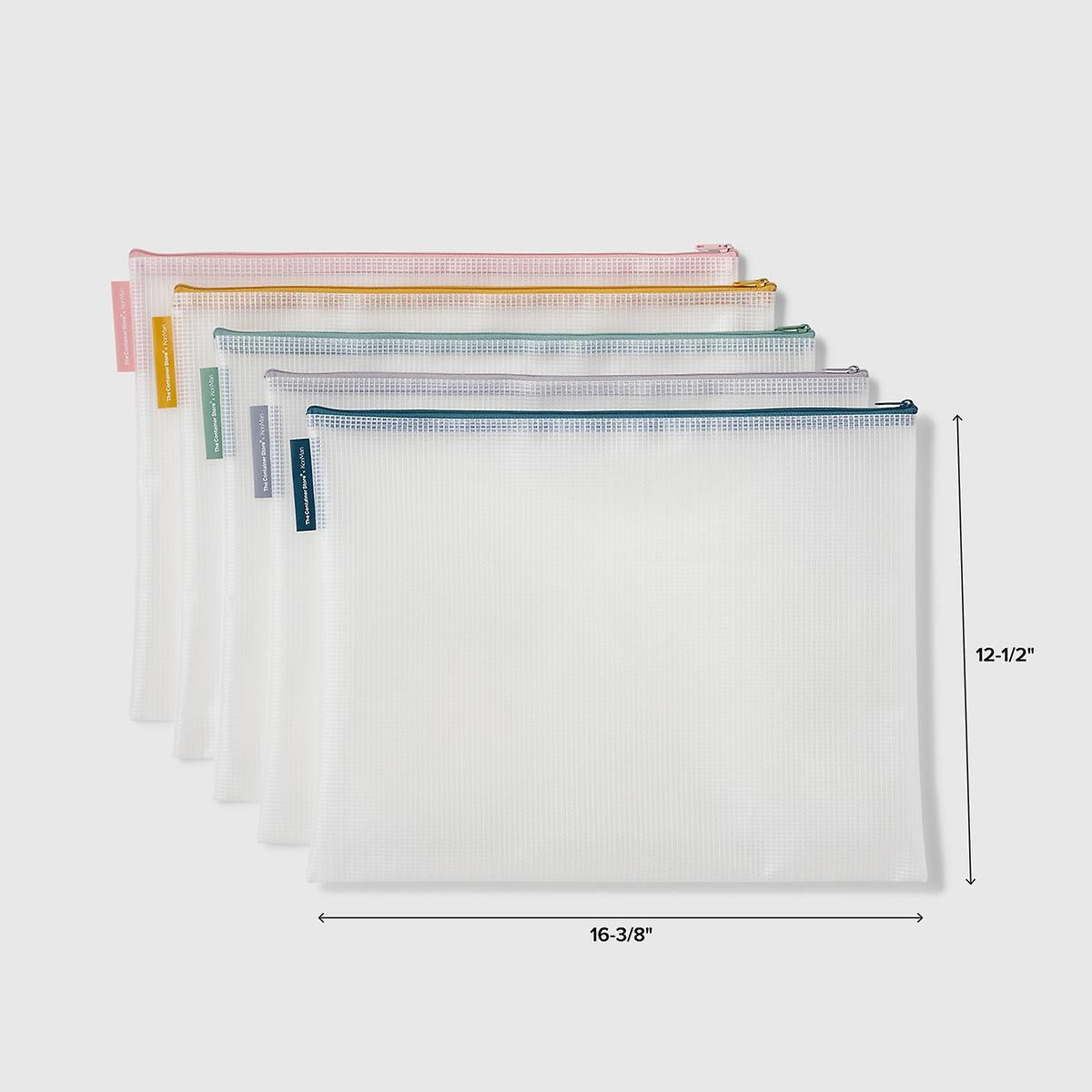 Marie Kondo Kawaii Legal-Size Pouches Pkg/5 | The Container Store