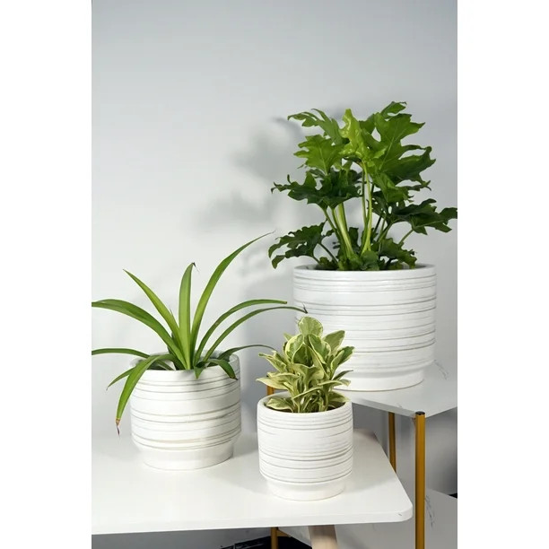 Better Homes & Gardens Teramo 6" x 6" x 5.4" Round Planter, Multiple Sizes - Walmart.com | Walmart (US)
