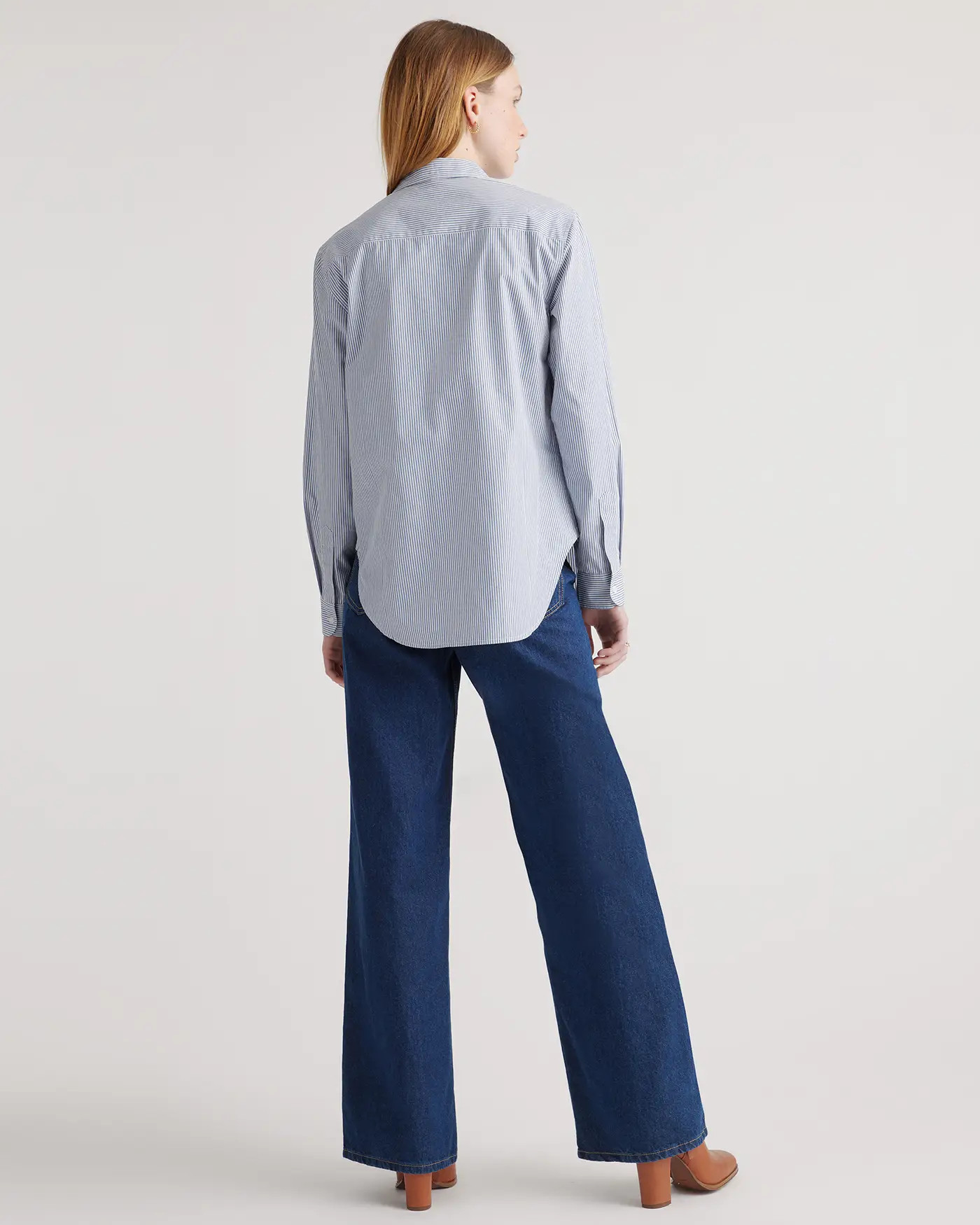 100% Organic Cotton Poplin Long Sleeve Shirt | Quince