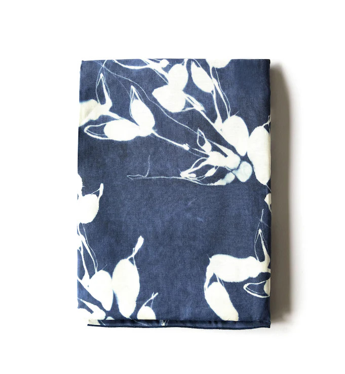 Porto Print in Indigo Tablecloth | Goldie Home