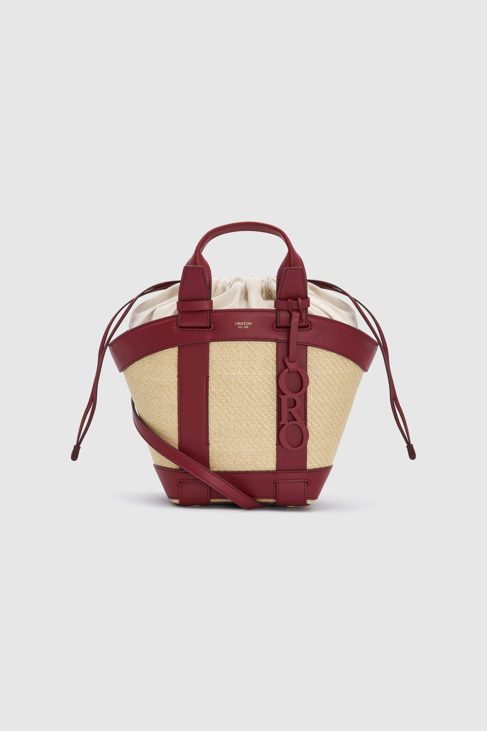 Harper Small Tote - Natural/Syrah | Oroton | Oroton