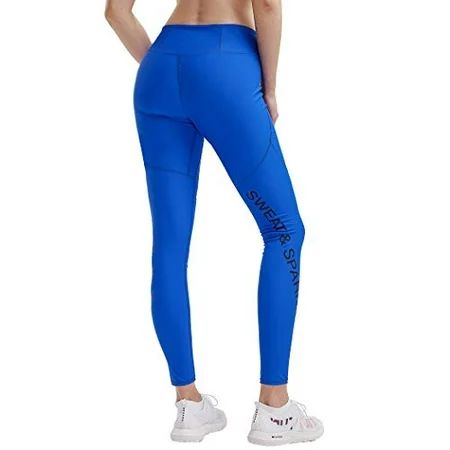 HOTSUIT Sauna Pants Weight Loss for Women Compression Leggings Hot Sweat (Blue, Large) | Walmart (US)