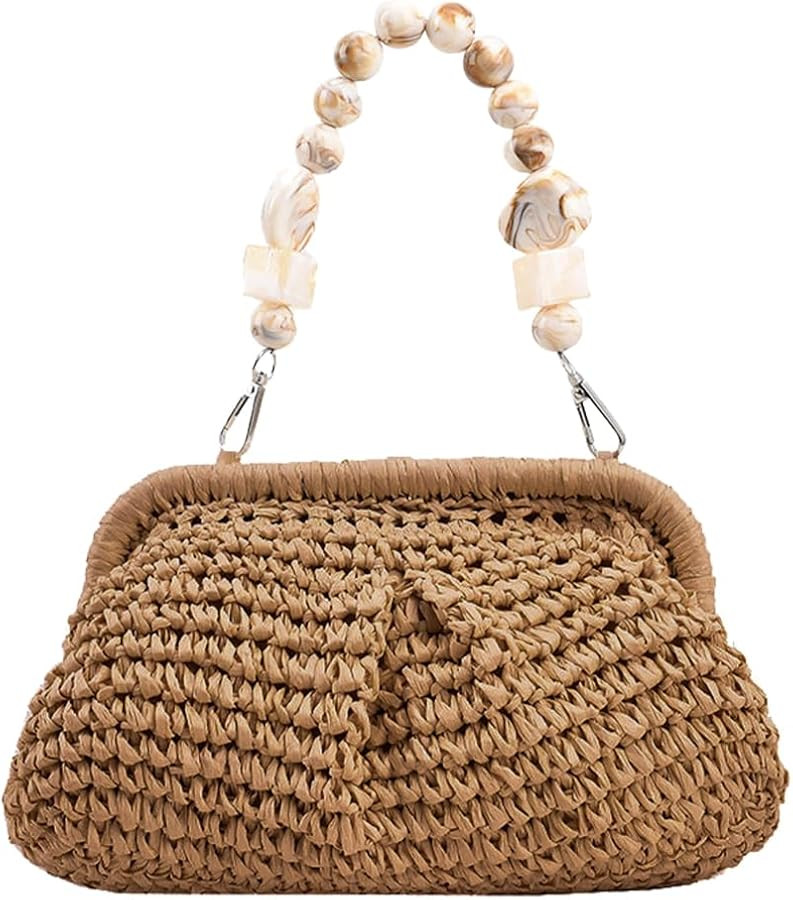 Women's Woven Shoulder Bag - Stylish & Durable Straw Design, Perfect for Gifts, Shopping, Travel | Amazon (US)