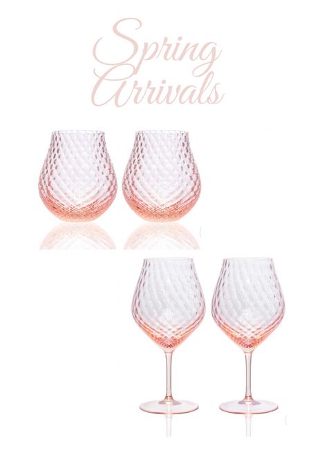 Beautiful blush wine glasses, glassware, pink, spring finds


#LTKhome