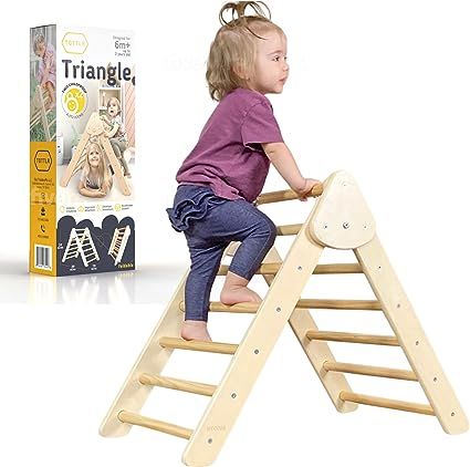 Tottlr Foldable Triangle Climber (Triangle Only) Packaging -Small - CPSIA Certified Safe - Montes... | Amazon (US)