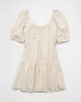 AE Puff Sleeve Babydoll Dress | American Eagle Outfitters (US & CA)
