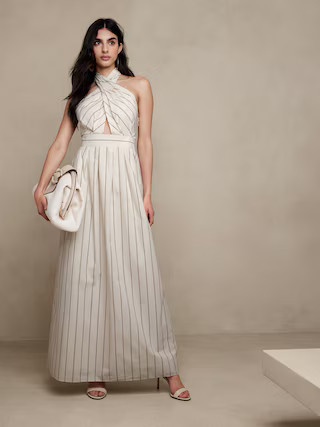 Rhapsody Poplin Maxi Dress | Banana Republic (US)