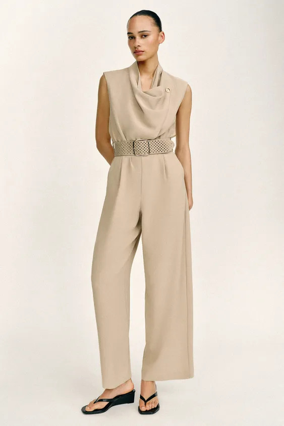 JUMPSUIT WITH BELT | Zara UK
