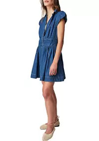 Free People Chester Denim Mini Dress | Belk