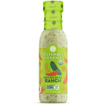 Tessemae's Organic Spicy Dill Pickle Ranch Dressing - 10 fl oz | Target