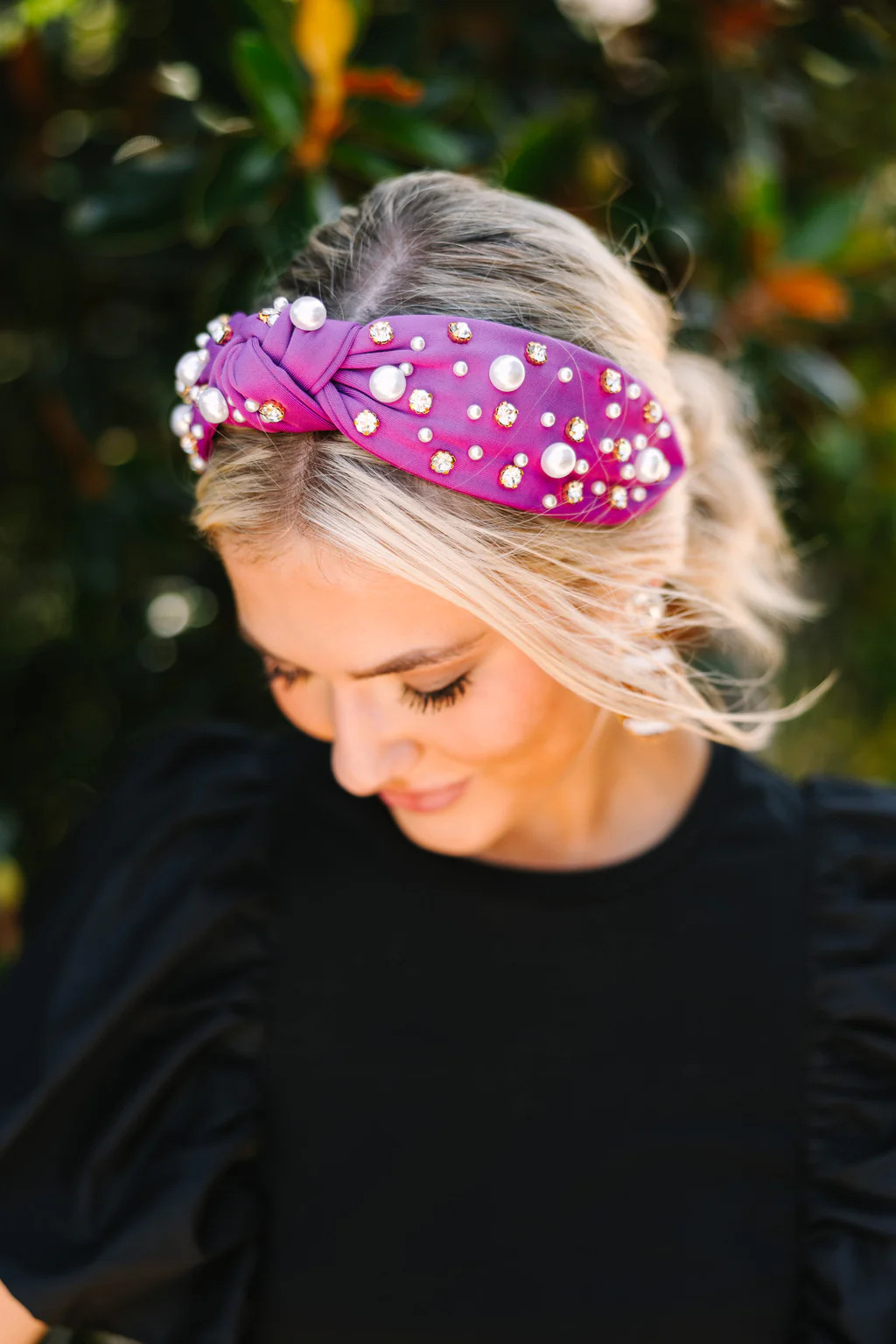 All In Purple Embellished Headband | The Mint Julep Boutique