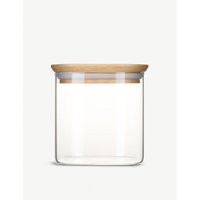 Glass canister with bamboo lid 800ml | Selfridges