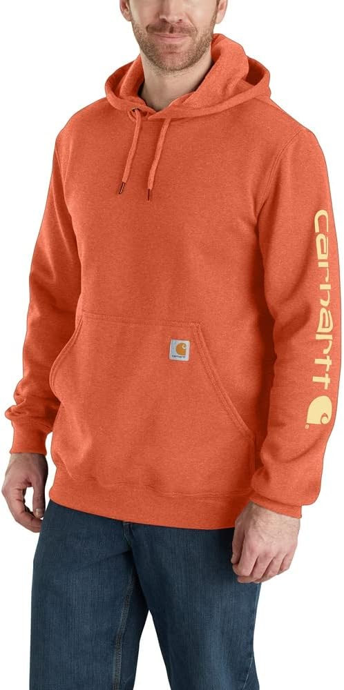 Carhartt Men's Loose Fit Midweight Logo Sleeve Graphic Sweatshirt | Amazon (US)