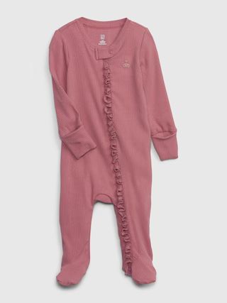 Baby First Favorites TinyRib Footed One-Piece | Gap (US)