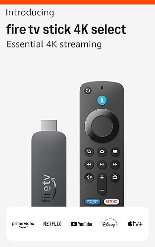 Amazon Fire TV Stick 4K Select (newest model), start streaming in 4K, AI-powered search, and free... | Amazon (US)
