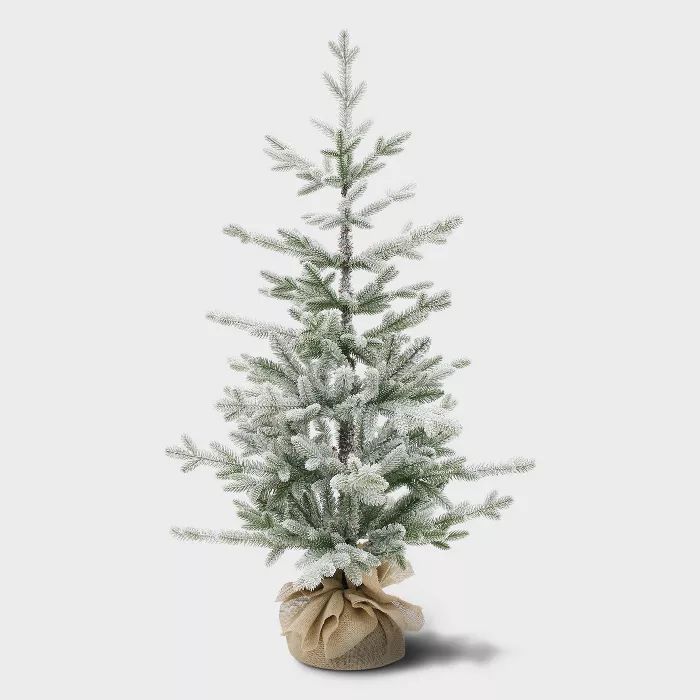 3.5ft Unlit Potted Flocked Balsam Fir Artificial Tree - Wondershop™ | Target