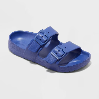 Kids' Noa Footbed Sandals - Cat & Jack™ Blue 4 | Target