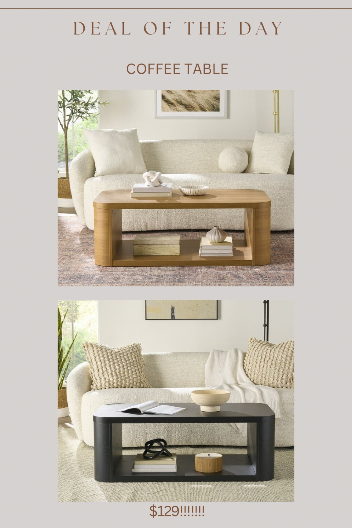 🚨🚨🚨BRAND NEW WALMART COFFEE TABLE!!!! Only $129!!! 🤯🤯🤯🤯🤯🤯 will sellout! 

#LTKHome #LTKStyleTip #LTKSaleAlert