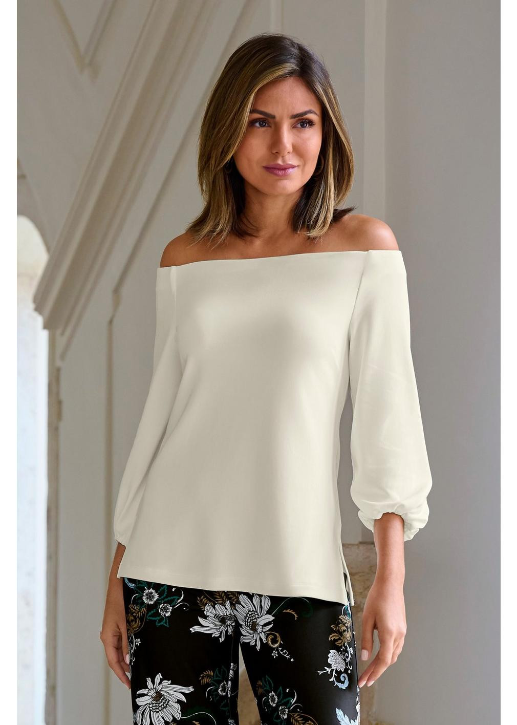 Beyond Travel Off-the-Shoulder Top | Boston Proper