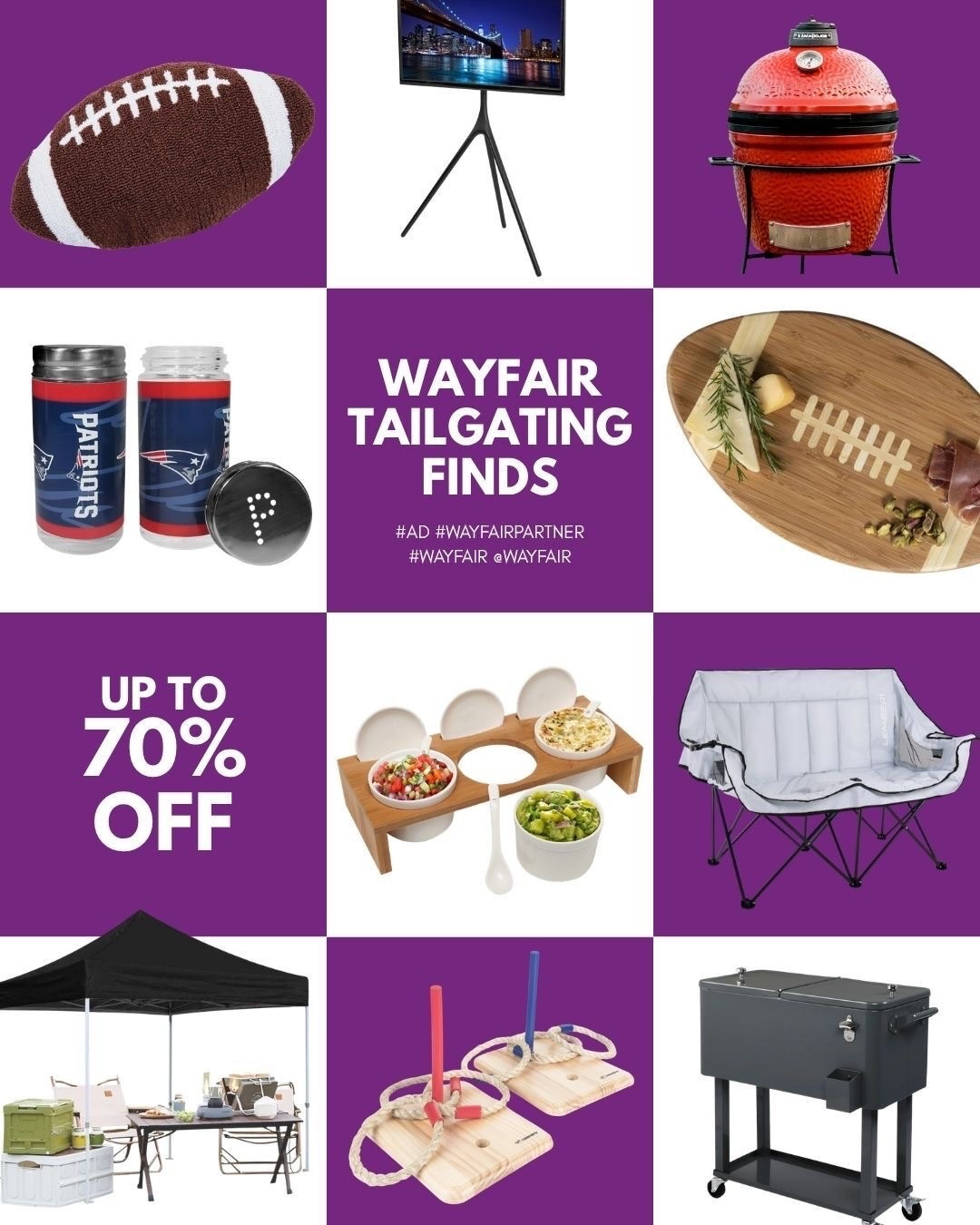 #ad Tailgate season is calling! 🏈🍻 We found all the @Wayfair finds you need to take your setup to the next level, from a double camp chair + pop-up canopy to a portable grill, rolling cooler, games, football decor, and even a TV stand for game-day viewing. 👏 Basically, everything you need for the ultimate tailgate is right here. 🏈 Tap to shop all the finds! #Wayfair #WayfairPartner

#LTKSeasonal #LTKActive #LTKMens