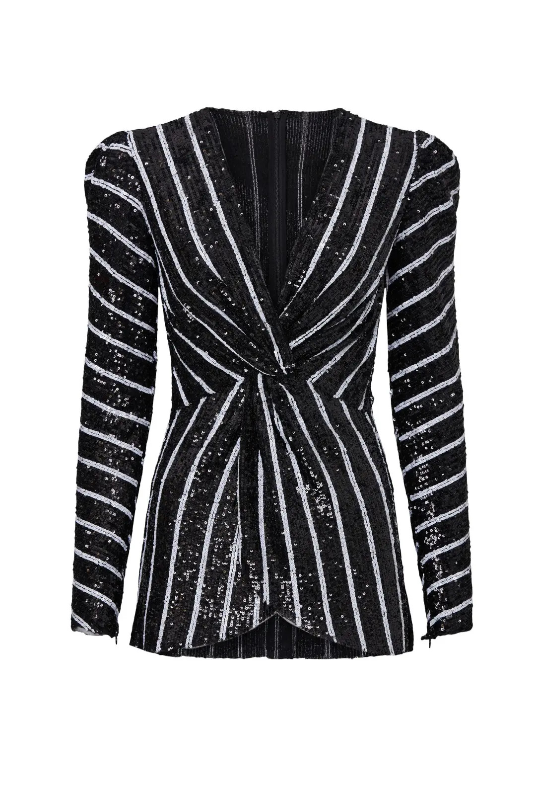 Sachin & Babi Peyton Stripe Sequin Top | Rent the Runway