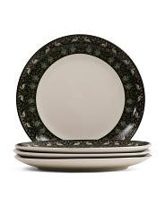 Set Of 4 10.5In Porcelain Garden Dinner Plates | TJ Maxx