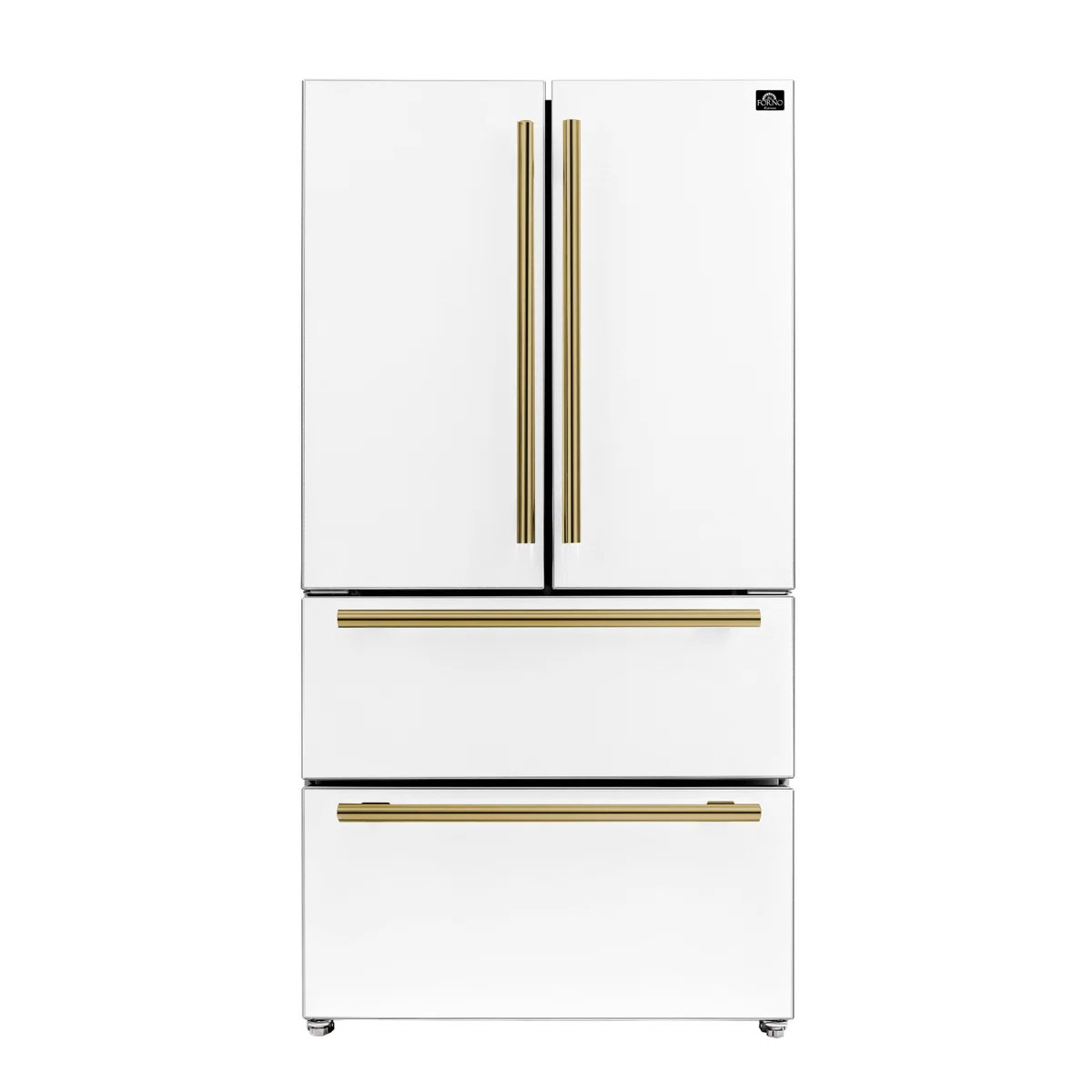 Forno Espresso Moena 36-inch French Door Refrigerator, 19.2 cu.ft with Ice Maker FFRBI1820-36WHT | Wayfair North America