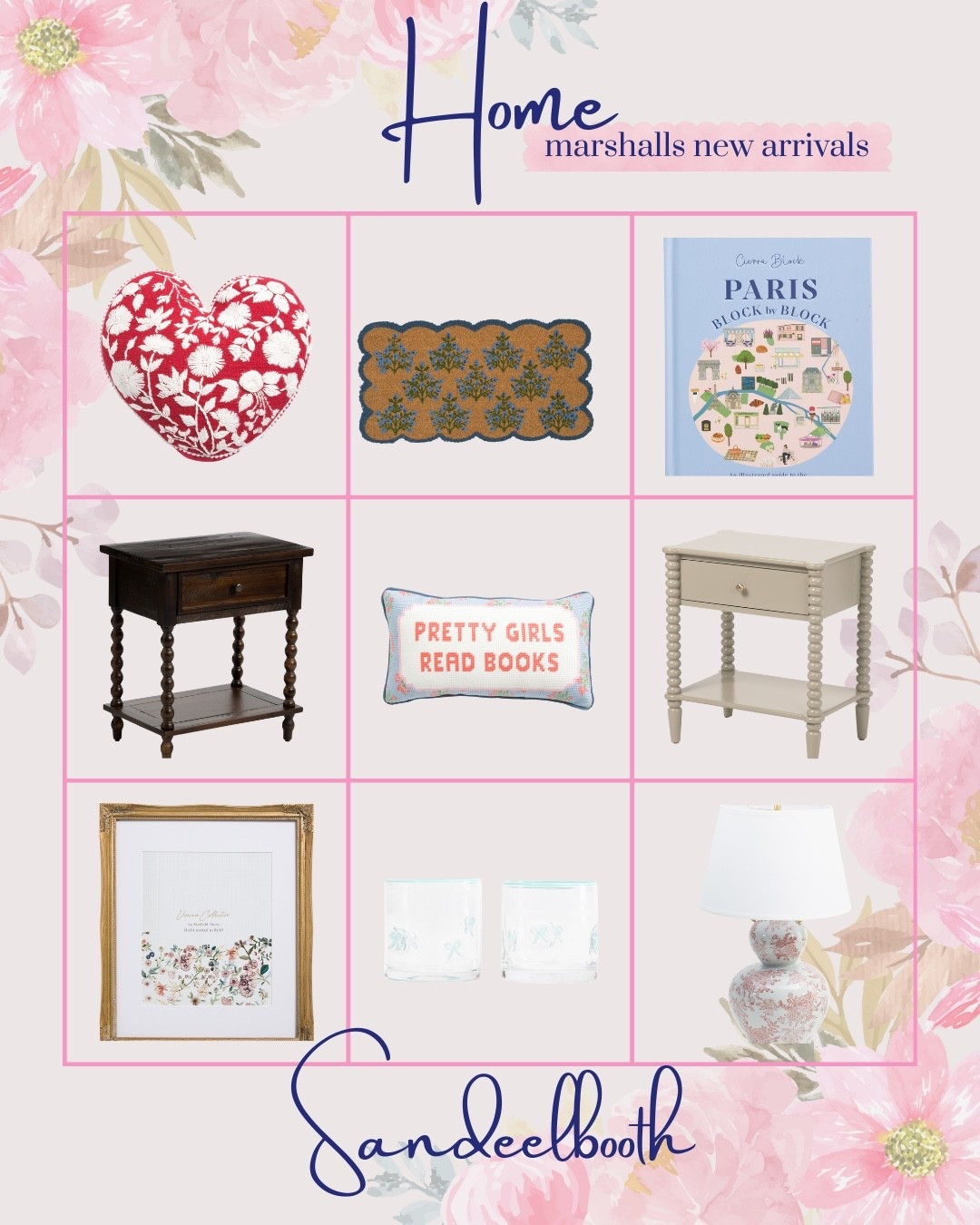 Fresh Marshalls home new arrivals that feel vintage-inspired, bookish, and quietly romantic 🤍

From embroidered accent pillows and needlepoint details to bobbin-leg side tables, floral table lamps, gold frames, and decorative books, these Marshalls finds are perfect for adding character without overspending.

If you love cozy home decor, grandmillennial style, English cottage vibes, and affordable home finds, this roundup is full of pieces that make a space feel collected, warm, and lived-in.

Tap through to shop my favorite Marshalls home decor new arrivals before they’re gone — because the best finds never stay long ✨

#LTKHome #LTKFindsUnder100 #LTKSeasonal