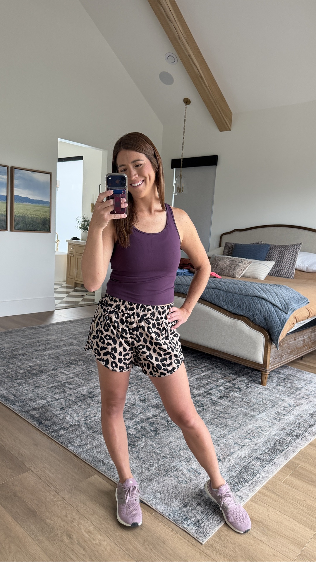 #ad flash sale on these shorts! $12.50 with a zipper picked and thick waistband. 
They fit TTS. 
Top runs a little snug, I’m in a medium. 
I’m 5’6” and wear 4/27 bottoms. 
#WalmartPartner #WalmartStyle @WalmartStyle