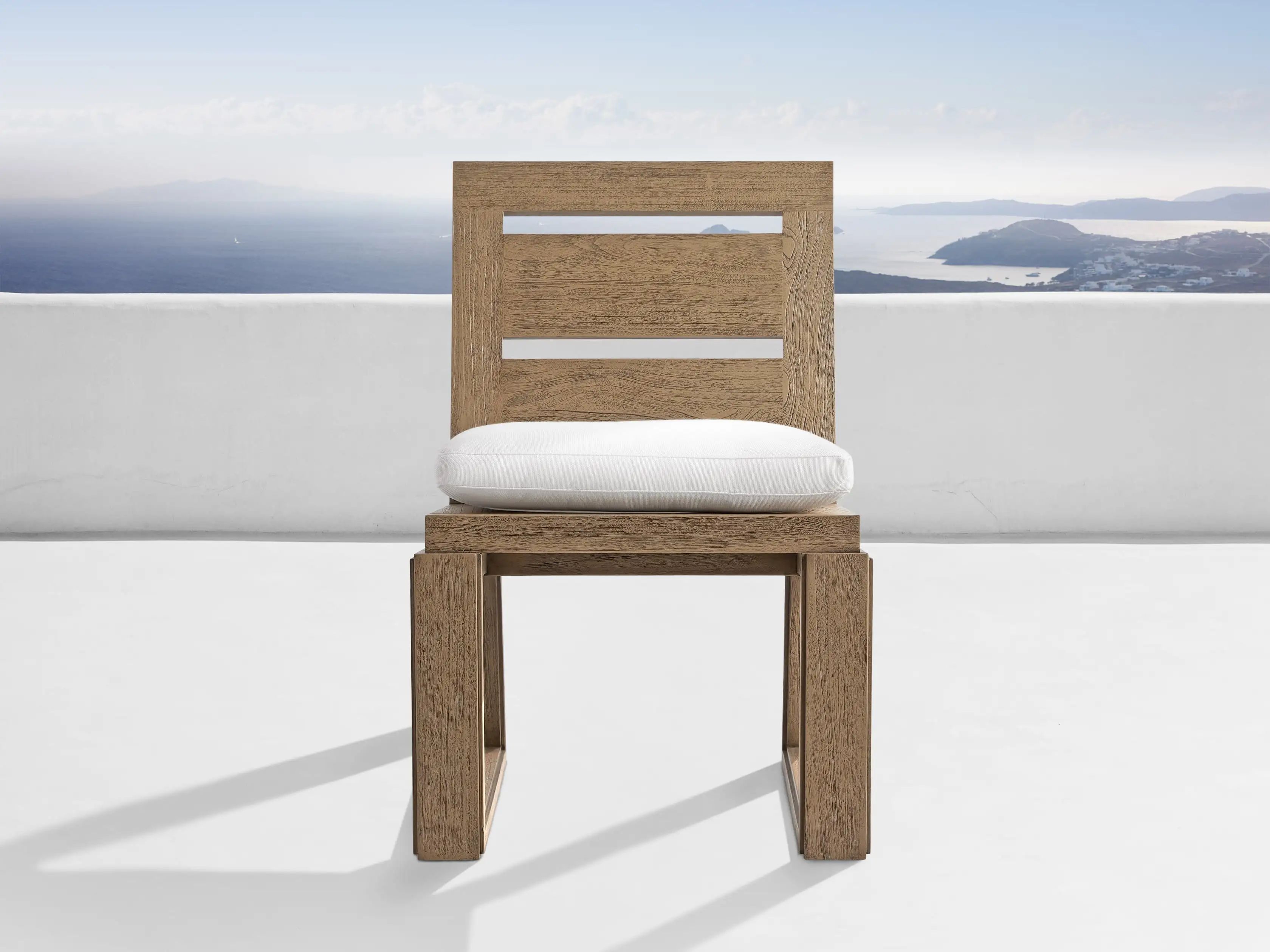 Canyon Outdoor Teak Dining Side Chair | Arhaus