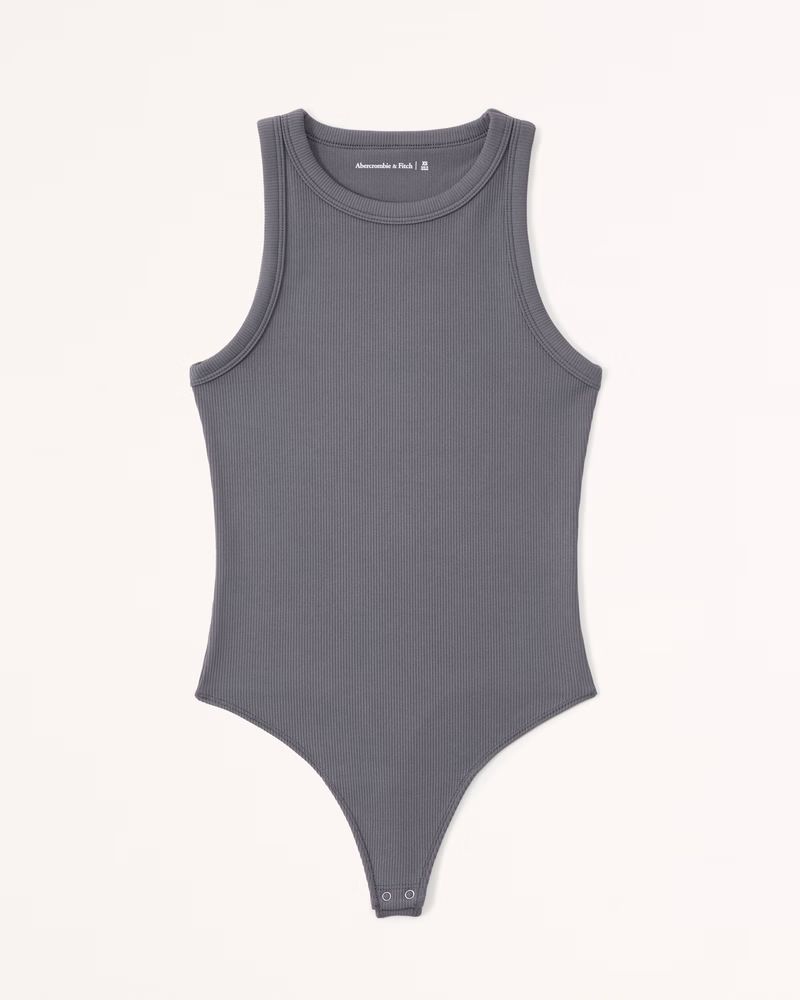 Women's Seamless Rib Fabric High-Neck Bodysuit | Women's Tops | Abercrombie.com | Abercrombie & Fitch (US)