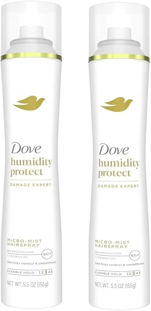 Dove Style + Care Compressed Micro Mist Flexible Hold Hairspray 5.5 oz (Pack of 2) | Amazon (US)