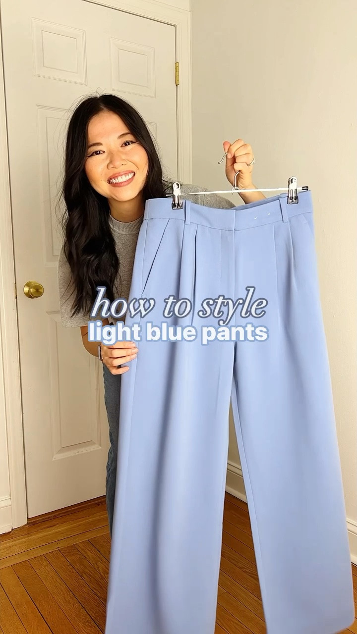 OUTFIT 1
Light blue tank (XS)
High waisted pants (28S)
White tote bag
Tan pumps (1/2 size up)

OUTFIT 2
Navy tweed jacket (XS)
Striped t-shirt (XS)
Light blue pants 
Olive green bag
White loafers (TTS)

OUTFIT 3
Navy short sleeve sweater (XS)
Periwinkle pants
Brown crescent bag
White pumps (1/2 size up)

OUTFIT 4
Light blue striped shirt (XS)
Baby blue pants
Cuyana System tote
Beige pumps

Business casual outfit
Smart casual outfit
Abercrombie Sloane pants
Abercrombie outfits
Spring work outfits

#LTKstyletip #LTKworkwear #LTKsalealert