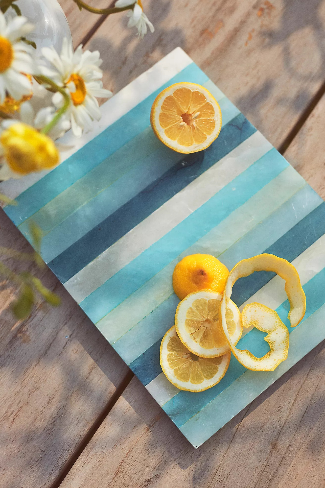 Striped Alabaster Serving Board | Anthropologie (US)