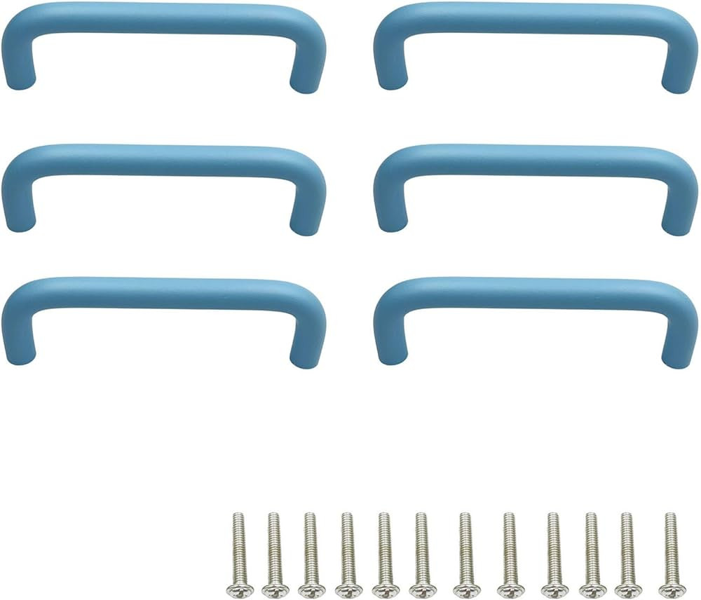 6 Pack Cabinet Pulls Drawer Handles Metal Door Pull Handle 3.8" Hole Center Kitchen Cabinet Hardw... | Amazon (US)