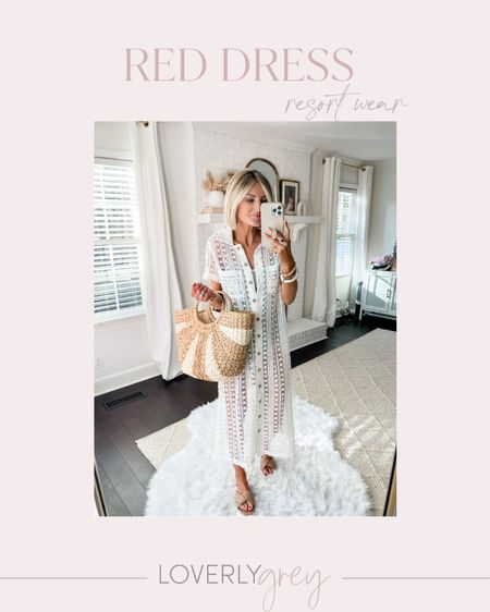 Love this white coverup from Red Dress! Loverly Grey is wearing a small!

#LTKSeasonal #LTKstyletip #LTKFind