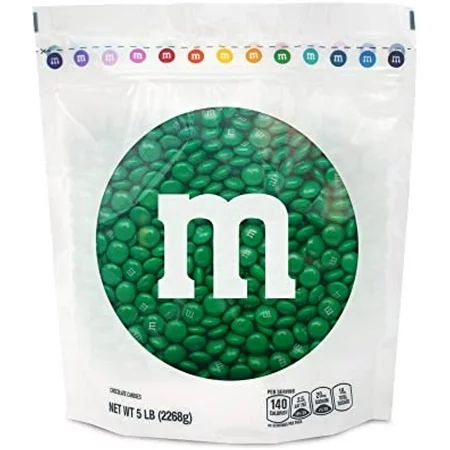 M&Ms Milk Chocolate Dark Green Candy - 5Lbs Of Bulk Candy In Resealable Pack For St Patricks Day Mar | Walmart (US)