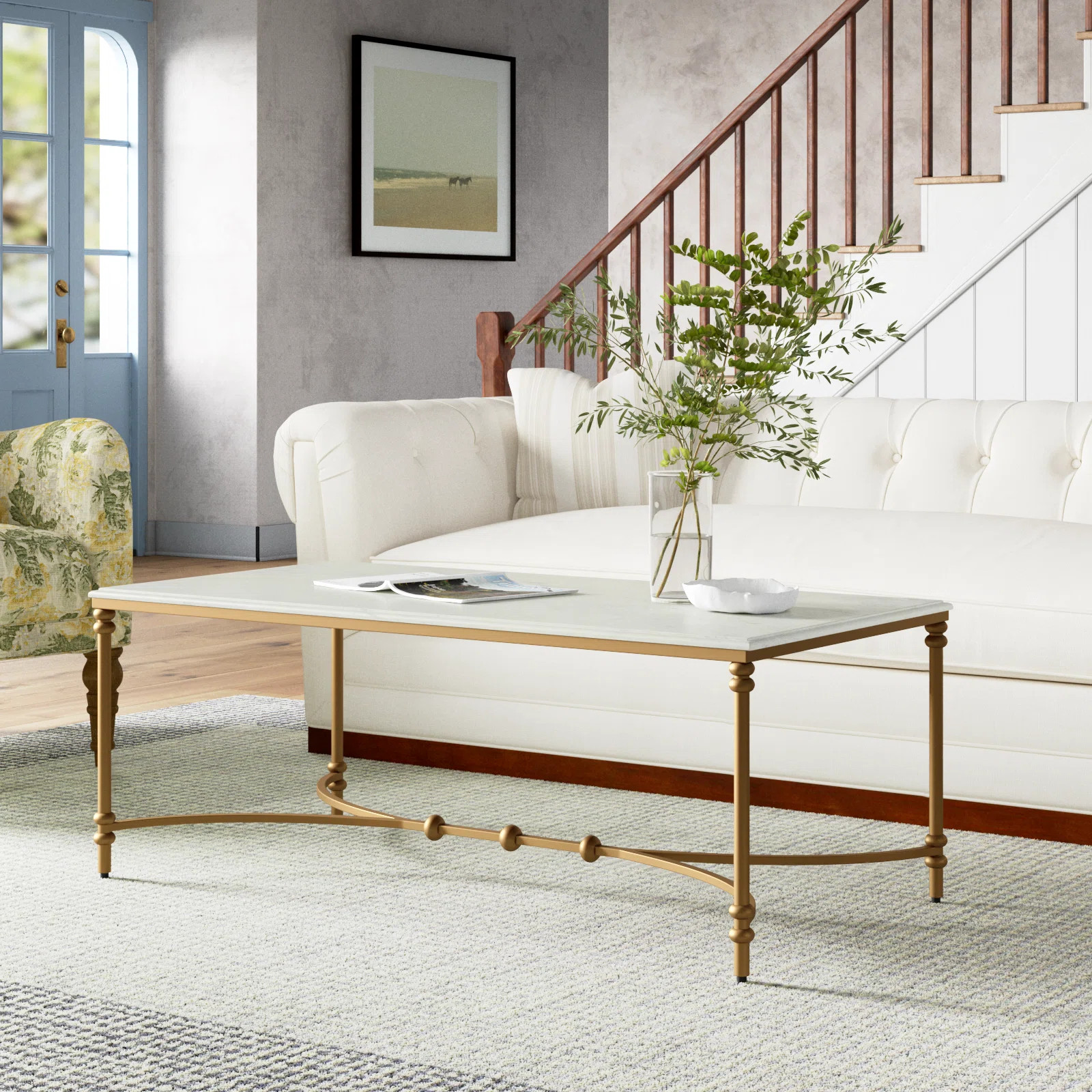 Everly Quinn Deverell 4 Legs Coffee Table & Reviews | Wayfair | Wayfair North America