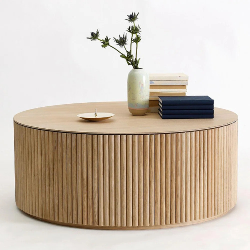 Wood wabi-Sabi wind solid wood coffee table | Wayfair North America